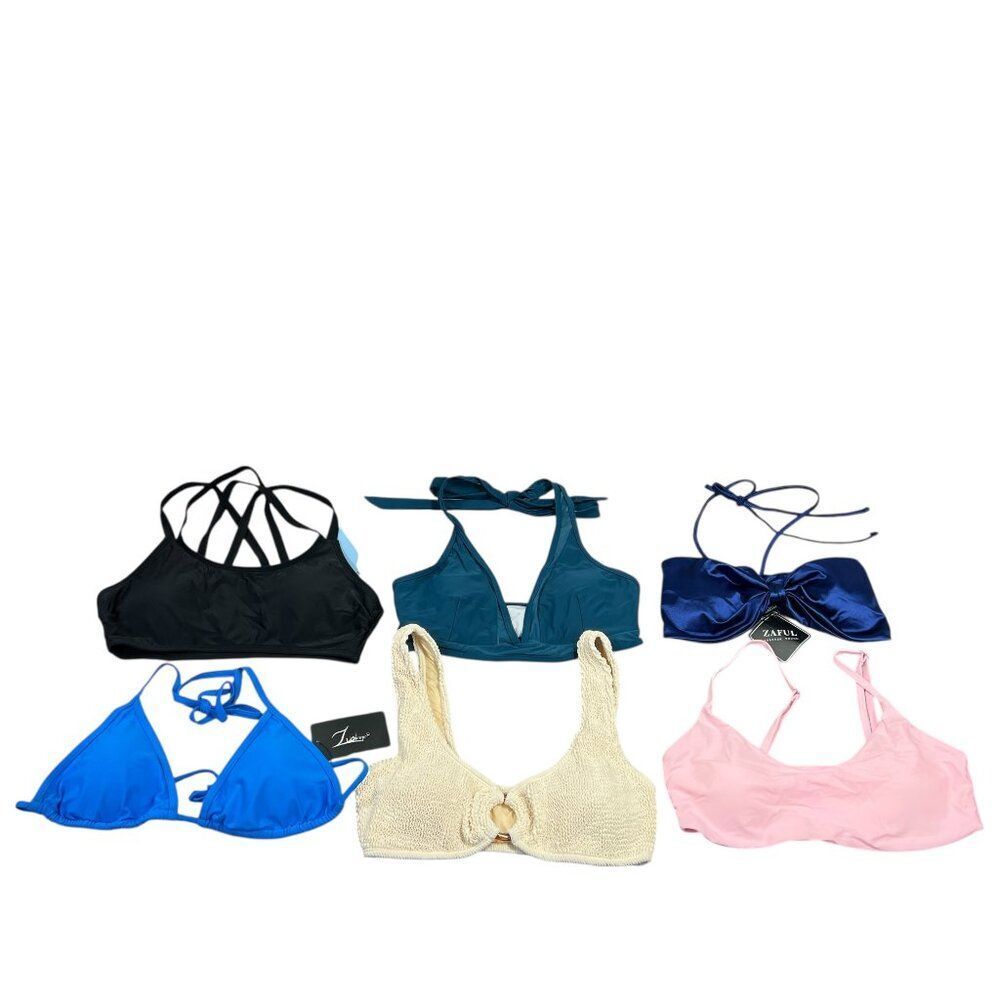 6x Bikini Top Women's Size‎ Small Summer Coloful Beach Swim